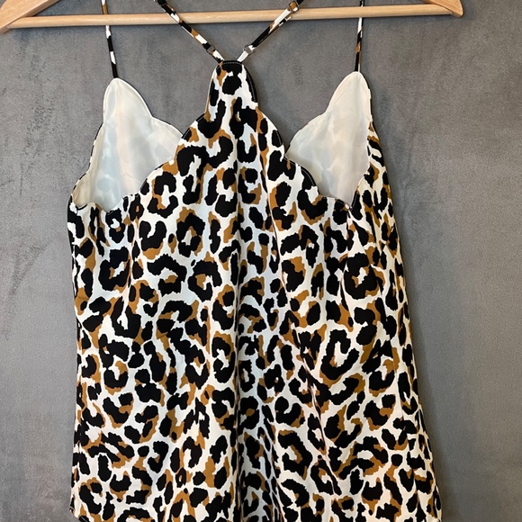 NWOT J Crew Factory Scalloped Cami Top in Leopard sz. 2 - Picture 4 of 5